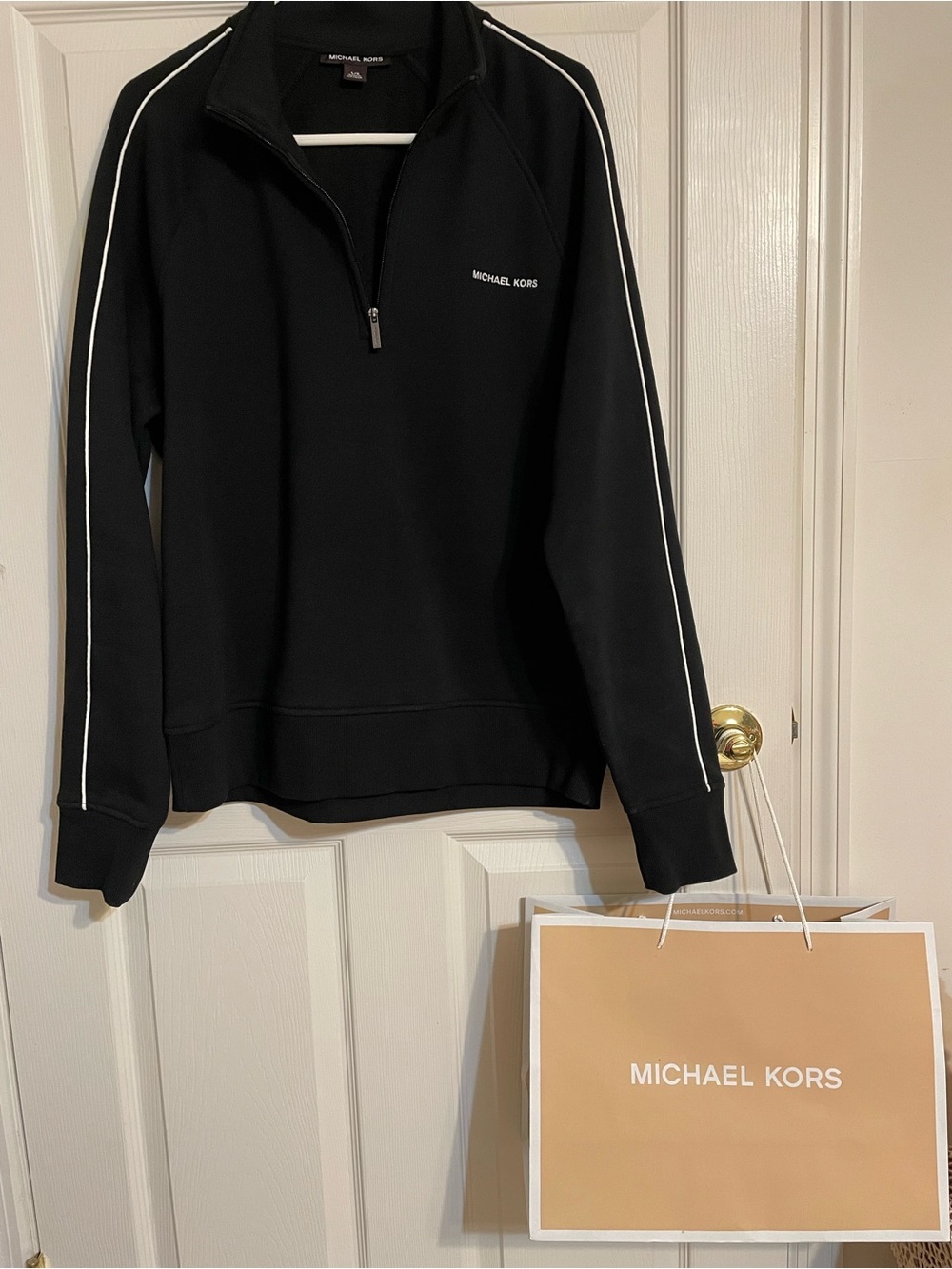 Michael Kors half zip women’s sweatshirt, large